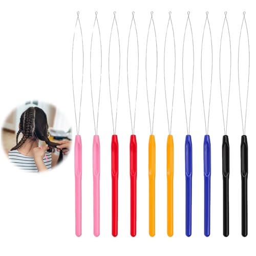【送料無料】PAVIKE 髪のかぎ針 プラスチック 5色 プラスチックヘアエクステンションツール かつら編み..