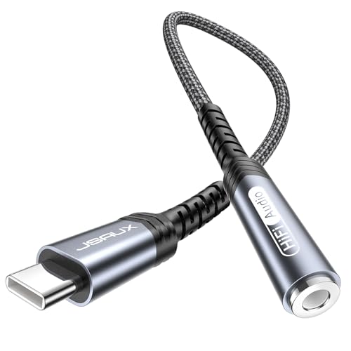【送料無料】JSAUX USB Type C to 3.5mmメスヘッドホンジャックアダプター USB C to AUXオーディオドン..