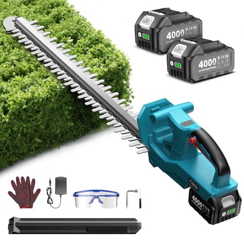 【送料無料】Elikliv ヘッジトリマー 充電式 剪定トリマー 生垣バリカン ガーデントリマー コードレス ..
