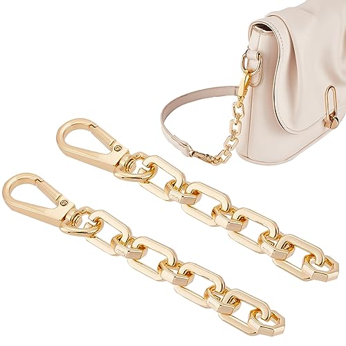 【送料無料】UNICRAFTALE バッグエクステンダーチェーン 合金パースチェーンストラップ 120mm プラチナ クロスボディ ショルダーバッグストラップ エクステンダーチェーン スイベルアイボルトスナップフック付き バッグストラップ交換用アクセサリー用