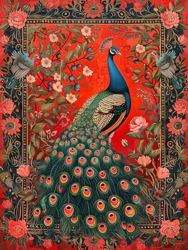 【送料無料】Reofrey ダイヤモンドの絵画 ダイヤモンドアート クロスステッチ キット孔雀、動物手作りキット全面貼り付けタイプ ビーズア DIY 手芸キット...