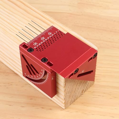 【送料無料】FTtool 6in1 マルチアングル 測定定規 アルミ製 センターゲージ・スクライバー 分解組み合..