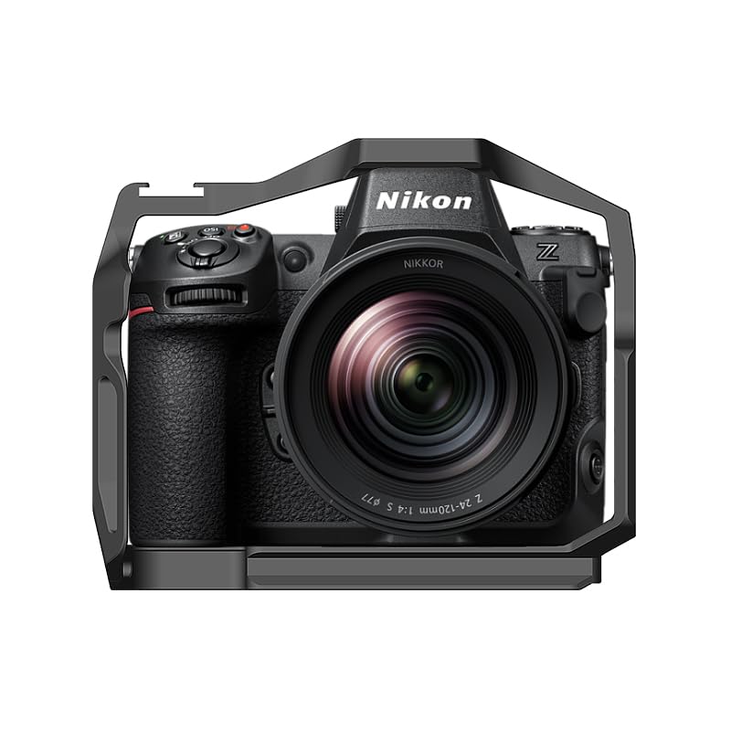 【送料無料】SIUTATDSH カメラ ケージ 適用 Nikon ニコン Z8 z 8カメラ専用ケージ 超拡張性 内蔵コールドシューマウント Arri規格のネジ穴がある Arca規格プレートがあり