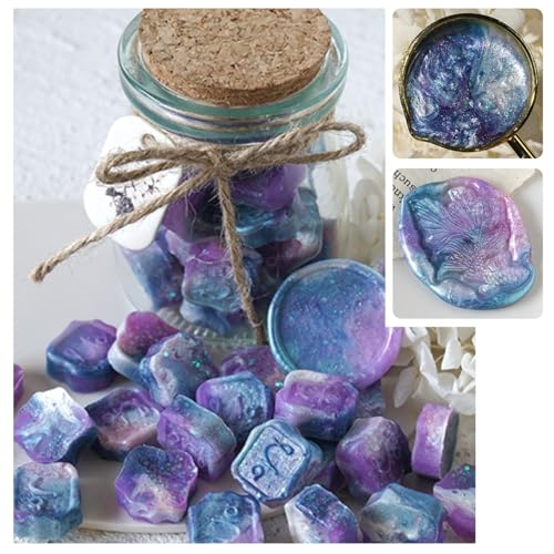 【送料無料】YAMOXLS シーリングワックス ワックスビーズ セット 封蝋 玉形 可愛い 小粒 混色 パールカ..