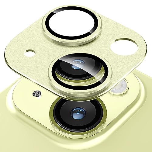 【送料無料】iPhone 15 /iPhone 15 Plus カメラフィルム アルミ合金製＋AR高透過率強化ガラス [Kakuki]..