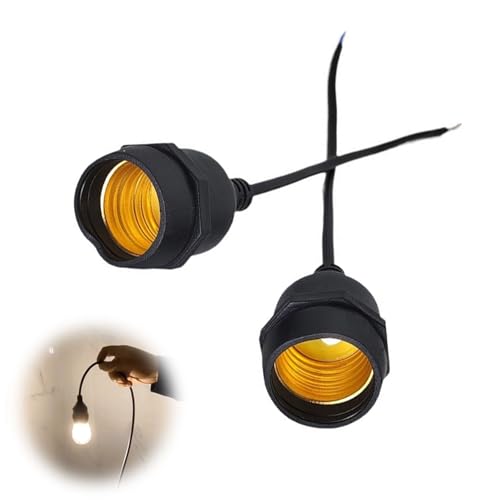 【送料無料】TVETE ライトソケット 防雨 電球ソケット 防水ランプホルダー【2個入り】E26電球ソケット ..