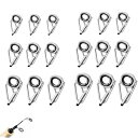 【送料無料】TOAURDA トップガイドロッドガイド竿先ガイド 18個セット 6サイ(1.6mm、1.8mm、2.0mm、2.4mm、2.8mm、3.0mm)釣...