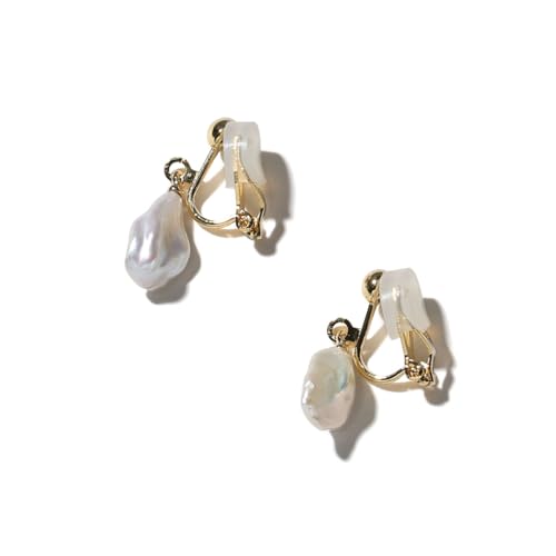 【送料無料】[VOTRE COUTURE] 淡水パールイヤリング 淡水真珠 吊るし 一珠 ケシパール ステンレス レデ..