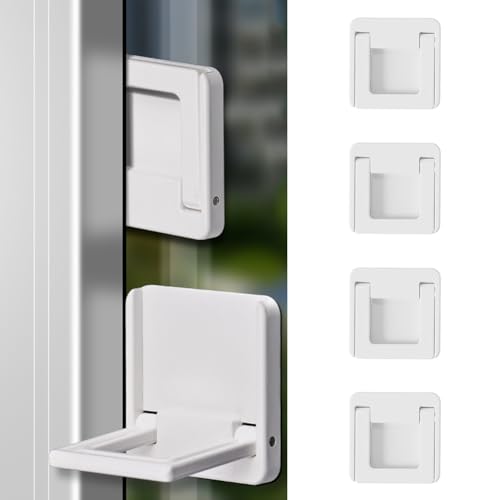 【送料無料】跡の残らなく剥がせ 引き戸 ストッパー 【4個セット】 無味な 窓 ロック スライドドア ド..