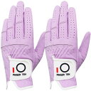 【送料無料】ゴルフグローブ レディース マイクロファイバーレザー 2枚セット 柔らかめ 伸縮・通気・耐摩耗・滑りにくいグリップ 雨 汗に強い 全天候モデル ゴル...
