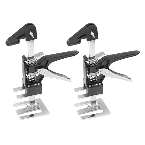 【送料無料】STEELMIGHT ジャッキスタンド 2個セット 最大耐荷重280kg ハンドジャッキ ハンドリフティングツール アジャスター 定規付 省力アーム リフト装置 多機能 昇降器 修理用 構築 ドア パネル 壁 タイル 床 キャビネット 家具移動