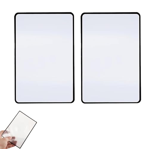 【送料無料】YIBOOOM カードルーペ 拡大シート手持ちルーペ 12cmx18cm 3倍 2枚 B6超薄型 シートレンズ ..