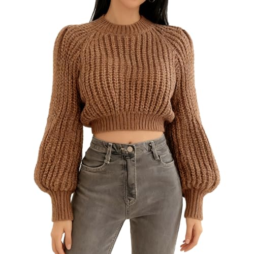 【送料無料】[Narebualo Cietupoop] レディース セーター -ラウンドネック- ニット 長袖トップス 韓国ファッション 無地 ゆったり 柔らかい肌触り 肌に優しい 伸縮性良い あたたかい 暖か 体型カバー 着回し力 人気 かわいい カジュアル 秋冬