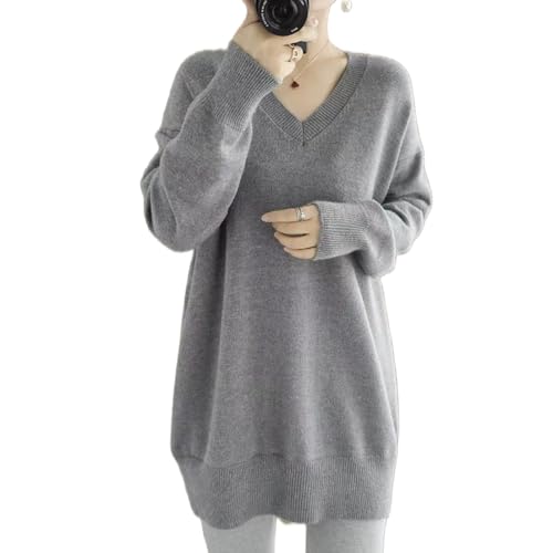 【送料無料】[xppe] 今季はベストブームの予感 秋冬 ロング ニットトップス セーター レディース 長袖 ..