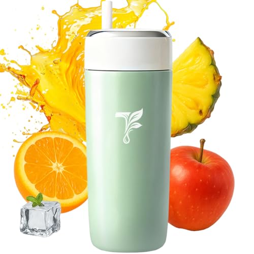 【送料無料】TOKAIZ 【日本初 2in1 ミキサー＋魔法瓶】 氷も砕ける 真空断熱 スムージー ジューサー 小型 コンパクト 充電式 保温 保冷 最大500ml お手入れ簡単 携帯用 アウトドア オフィス 旅行 出張 THG-VPM01