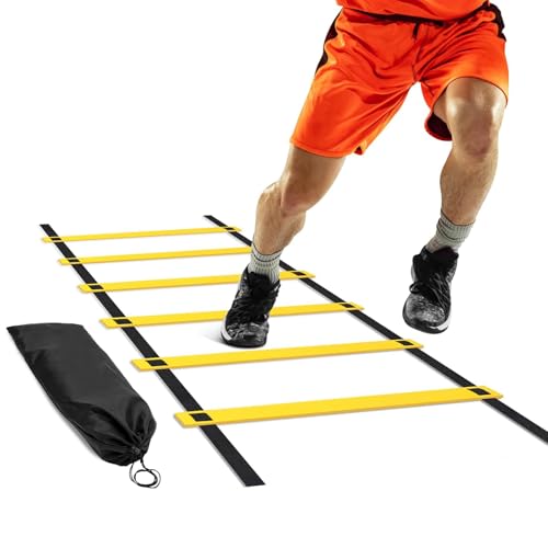 【送料無料】Jessfar トレーニングラダー サッカー 陸上 野球 室内練習 4mm 厚手で丈夫 ラダー サッカ..