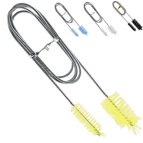 【送料無料】fogman パイプブラシ クリーナー ステンレス 排水管 細い 長さ ワイヤー 水槽 掃除