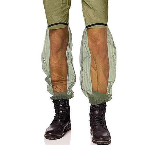 【送料無料】YUYAKESHI 虫よけ レッグカバー 足カバー ガード ストラップ付 菜菜畑 夜釣り キャンプ 半..