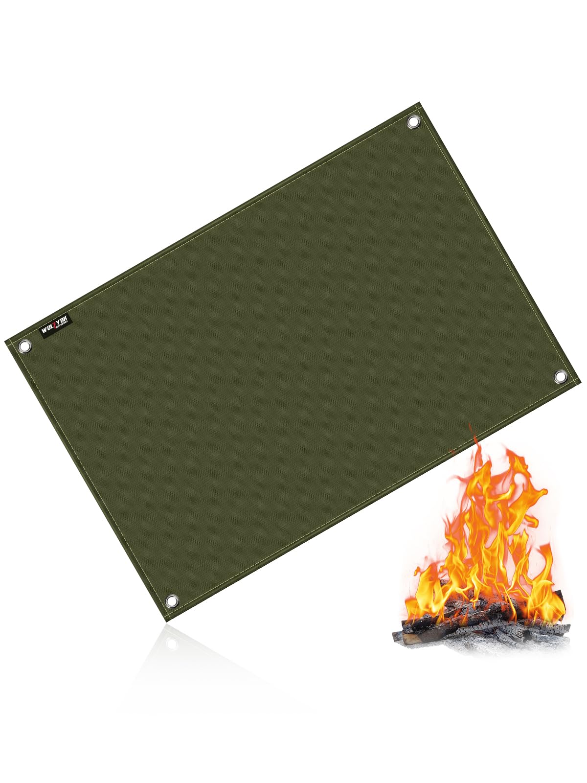 【送料無料】焚き火シート 【限界の耐・安・軽！ガラス繊維と両面A級シリコンコー】 50cm 90cm 100cm ..