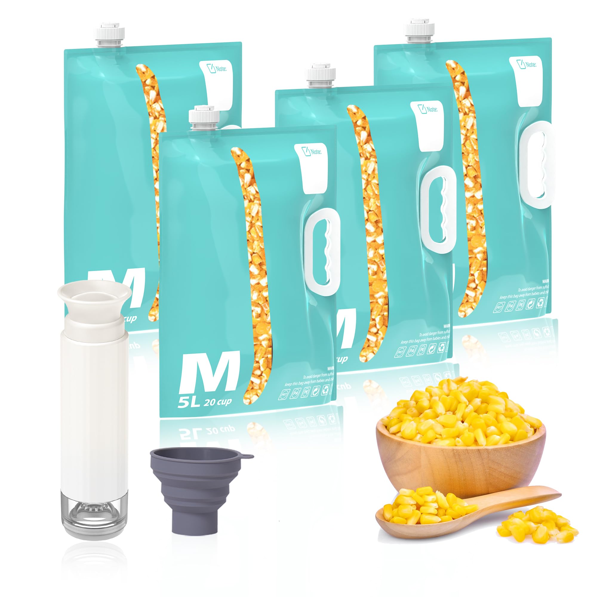 【送料無料】Homsanistor 米袋 お米保存袋 食品保存容器 雑穀 ペット食品保存袋 真空袋 三層構造 繰り..