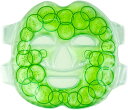 【送料無料】WORLD-BIO ジェルフェイスマスク アイシングフェイスパック グロウマスク アイシングサポーター ゲルアイスパック 肌鎮静 肌美容 毛穴ケア むくみ解消 日焼け後 解熱効果 目疲労緩和 冷温両用 美容パック 繰り返し利用 色:グリーン、サイズ:フリーサイズ