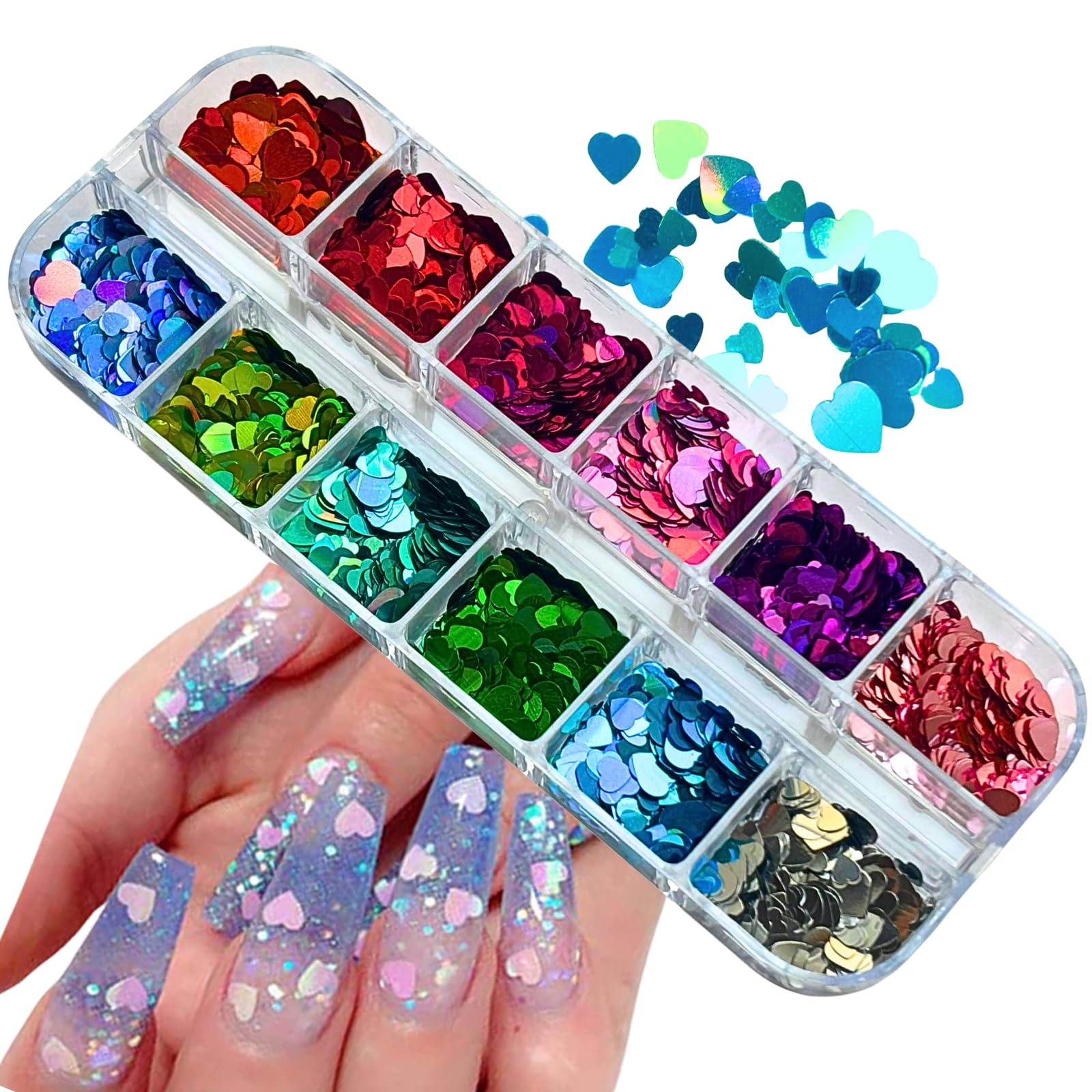 【送料無料】Archtypes ハート ホログラム ネイル ハートホロ ハートホロ ホログラム ネイルパーツ 12..