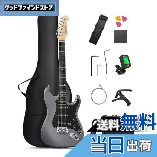 【送料無料】Donner エレキギター 初心者セット STタイプ SSSピックアップ 39インチ フ ...