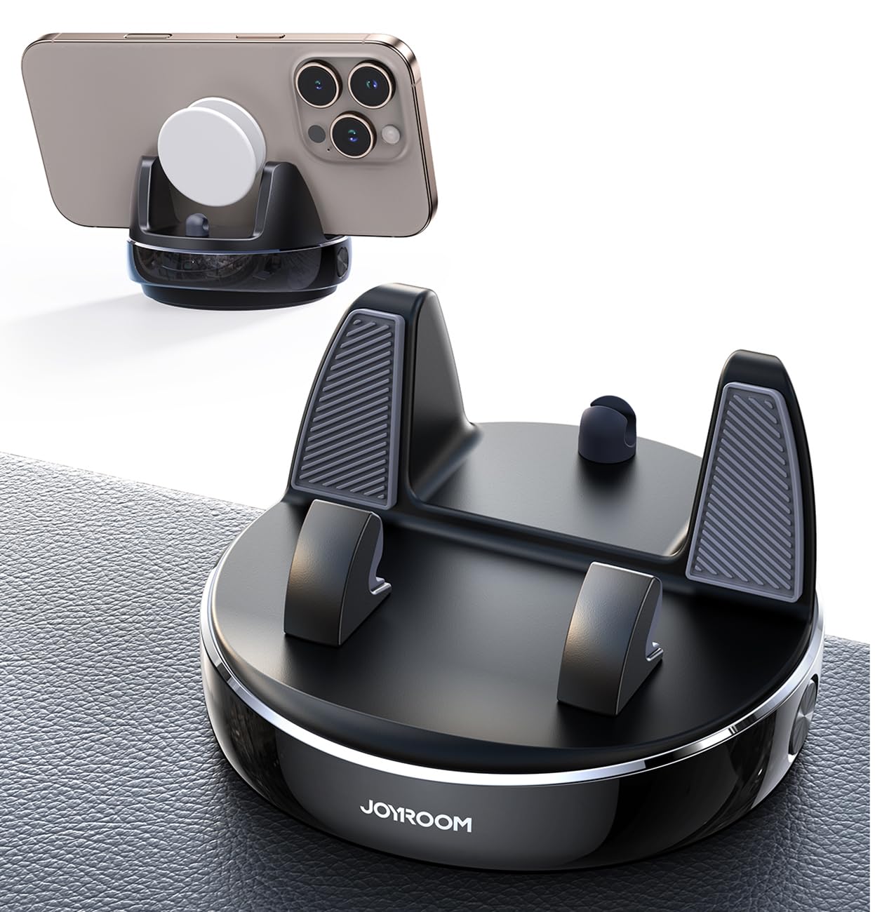 【送料無料】JOYROOM 携帯ホルダー 車 ダッシュボード用車載スマホホルダー【360度回転・30度調整】 取り外し可能 ケース対応 強力粘着 安定性強化 落ちない 水洗い再利用可能 視界を遮らない 6~16mm伸縮クリップ コンパクト iPhone Galaxy Pixel AQUOS Xperiaなど全機種