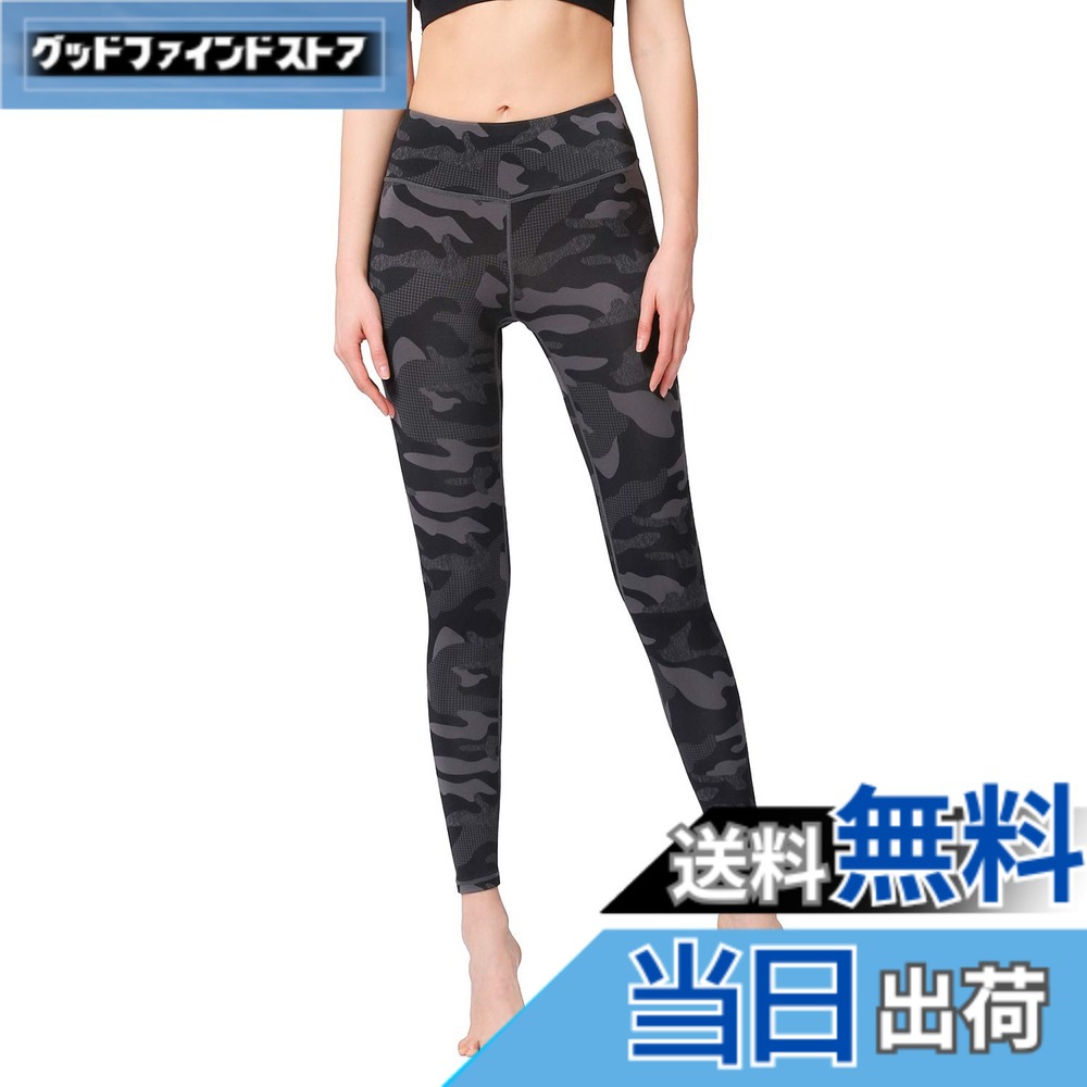 乐天商城 - 【送料無料】[アシュレイ] ヨガパンツ レディース 花柄 レギンス 吸汗速乾 ストレッチ 9分丈 アクティブウェア 迷彩 プリント 柄パンツ (03#) YH24,L