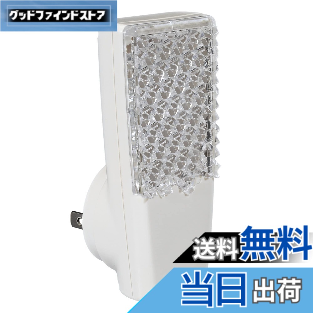 【送料無料】エルパ (ELPA) LEDセンサー付ライト (電球色/ホワイト/シャンデリア/コンセン ...