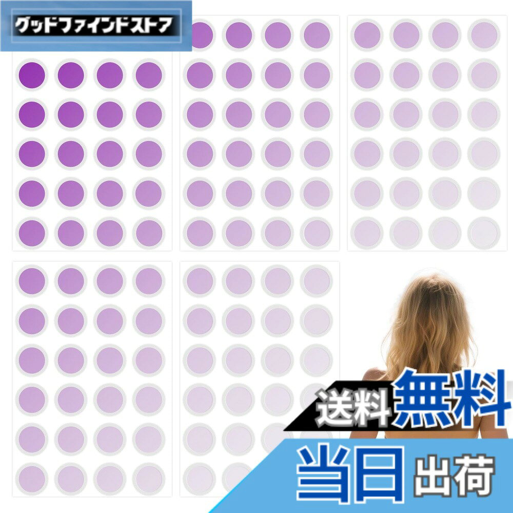 【送料無料】KKLM UV検出パッチ 紫外線チェックシート 紫外線チェックパッチ120枚｜UV検出シールが色で強度を即確認 紫外線感知ステッカーで日焼け対策 アウトドア・旅行・登山・ビーチのUV対策必需品 色：パープル、サイズ：約7.4x11cm goodfindstore-10189027 グッドファインドストア パッケージ画像