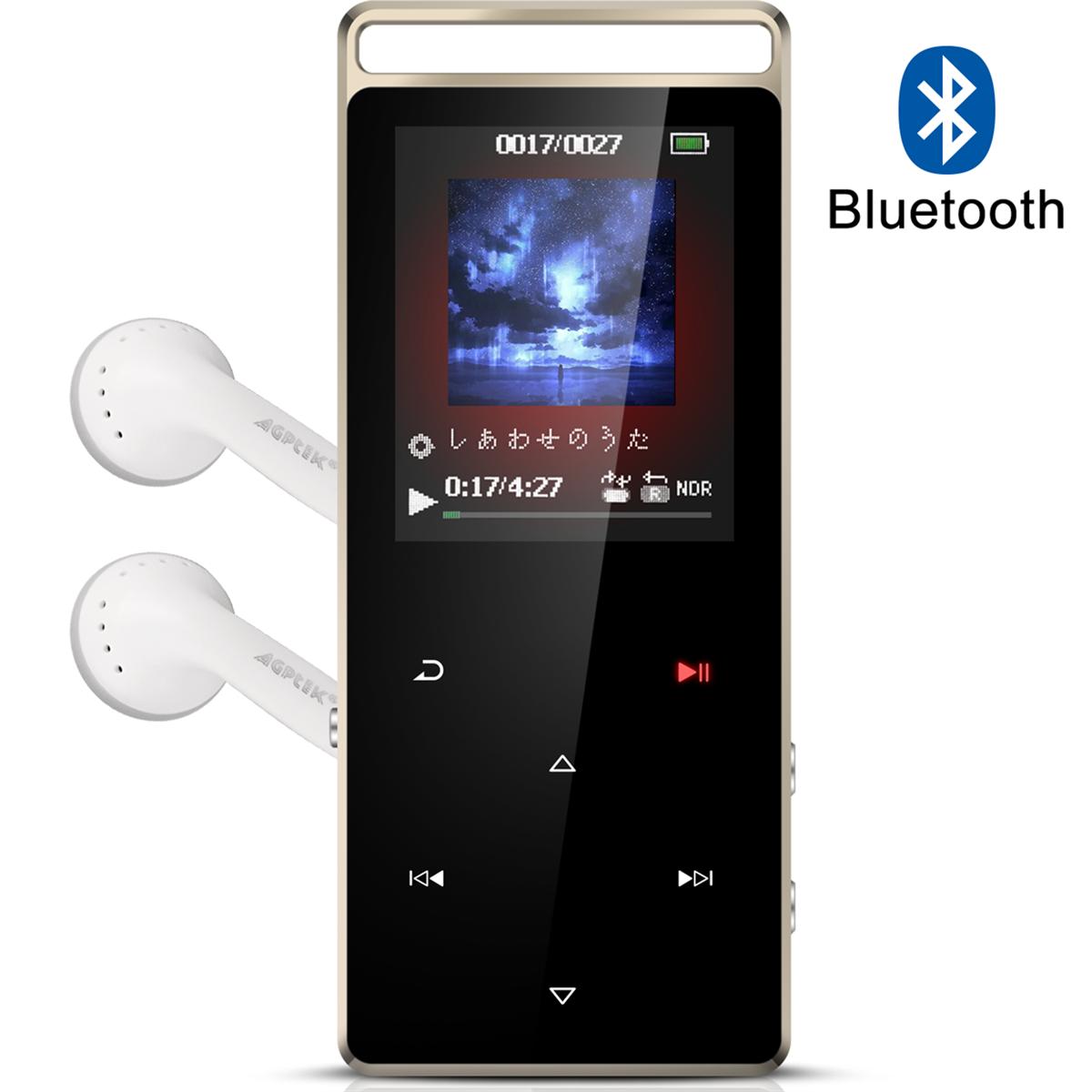    AGPTEK BluetoothΉ mp3v[[ HIFI fW^I[fBIv[[ v FMWI  8GB }CNSDJ[hΉ A[oht mp3vC[ yv[[ ~[WbNvC[ jO X|[c ubN A01T