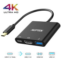 Type C to HDMIѴץ USB 3.0ϥ Nintendo Switch 3-in-1 Ѵ C ˥ƥɡå USB C ǥХб Ѵ֥ 4K ɥå 1080P AGPTEK