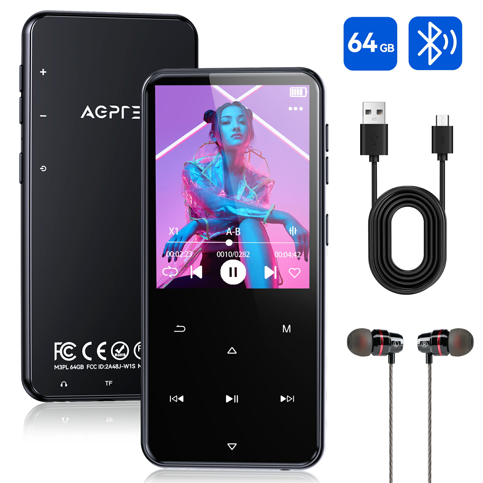 楽天市場】音楽プレーヤー usb mp3（カラーブラック）（TV