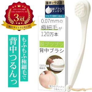 【楽天1位獲得】 120万本の極細毛 ボディブラシ 脱ブツブツ 背中ブラシ 背中ニキビ シャワーブラシ お風呂 背中 洗う グッズ ボディ 洗い ブラシ 新型 改良版 背中に届く快適設計 カーブ設計 男性 女性 Coneflake 公式