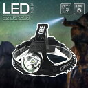 GOODGOODS ヘッドライト LED 防災 防水 強力 充電式 CREE アウトドア 登山 LEDヘッドランプ LED 懐中電灯 LEDライト ヘルメット 作業用 工事用 充電式 キャンプ 野外 夜釣り 緊急用品 停電対策 台風3モード点灯 超高輝度 ヘッドランプ（HL80）