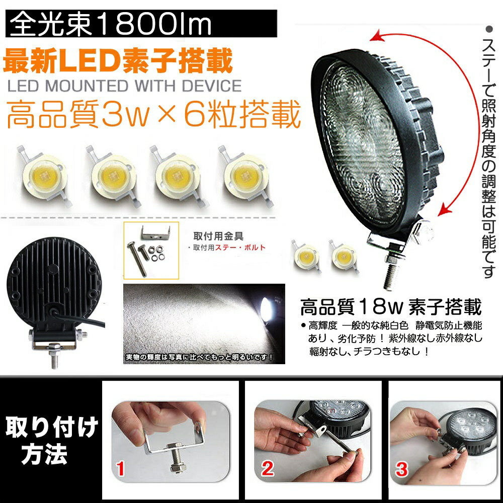 GOODGODDS LED DC作業灯 18W...の紹介画像3