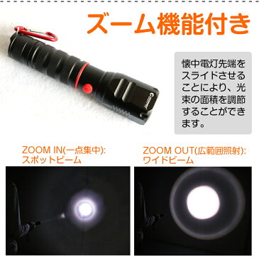 【4個セット】LED 1800lm懐中電灯 ハンディライト 防災 地震 強力ライト 充電式 防水 野外 キャンプ 花見 超強力 ズーム機能 ledライト 鉄道巡視 アウトドア 屋内 屋外 小型 車修理 夜釣り 停電応対 ズーム搭載 高輝度 軽量(ES-40M)