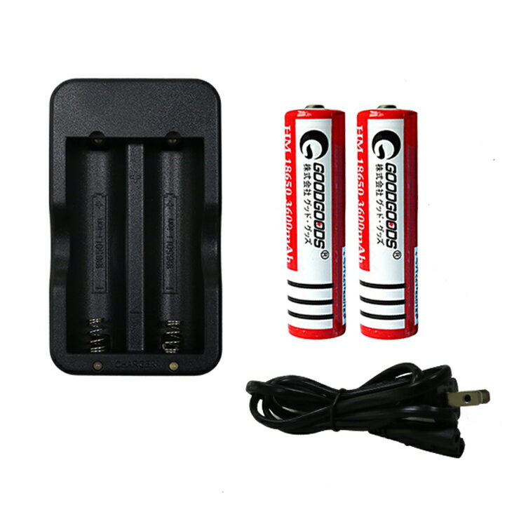 送料無料 充電池2本 充電器セット18650 リチウムイオン充電池 急速充電器 充電池用 USB充電機能 リチウムイオン充電池使用 放電