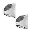【2個セット 】GOODGOODS 送料無料 壁掛け灯 ソーラーライト 450LM 電球色 昼白色 二色 人感センサー付き 光センサー 自動点灯 LED 両面発...
