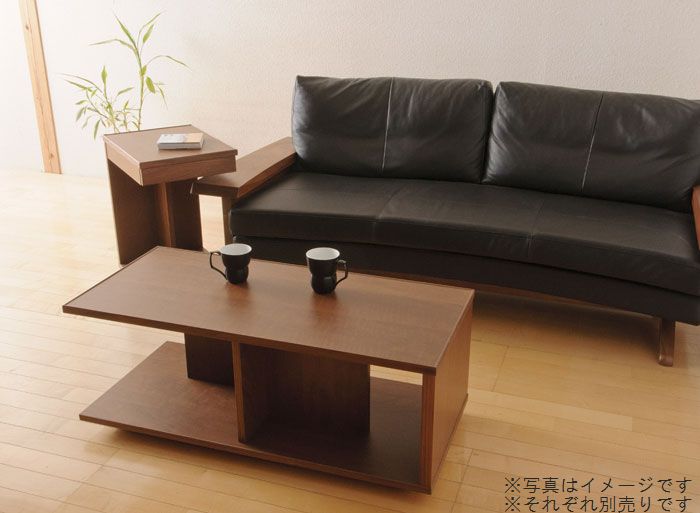 リビングテーブル ローテーブル センターテーブル キャスター付き 100 長方形 日本製 完成品 木製 無垢 ブラックチェリー ウォールナット オーク素材選択 ...