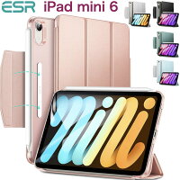 ESR iPad mini6 ケース 2021年発売 半透明 薄型 軽量 傷防止 オートスリープ/ウェイク 三つ折りスタンド スマートケース Touch ID 指紋認証対応 A2567 A2568 A2569