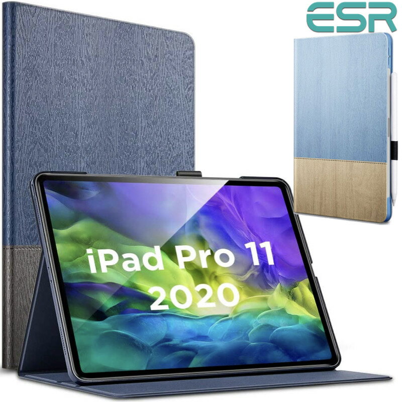 ESR iPad Air5 ケース ipad Air4 カバー 10.9インチ iPad Pro 11 第3世代 2021 Touch ID対応 Pro11 ケース 2020 iPad pro11 2018年 Apple Pencil 2 ワイヤレス充電対応 Apple Pencil収納 ペンシルホルダー 10.2 第9/8/7世代