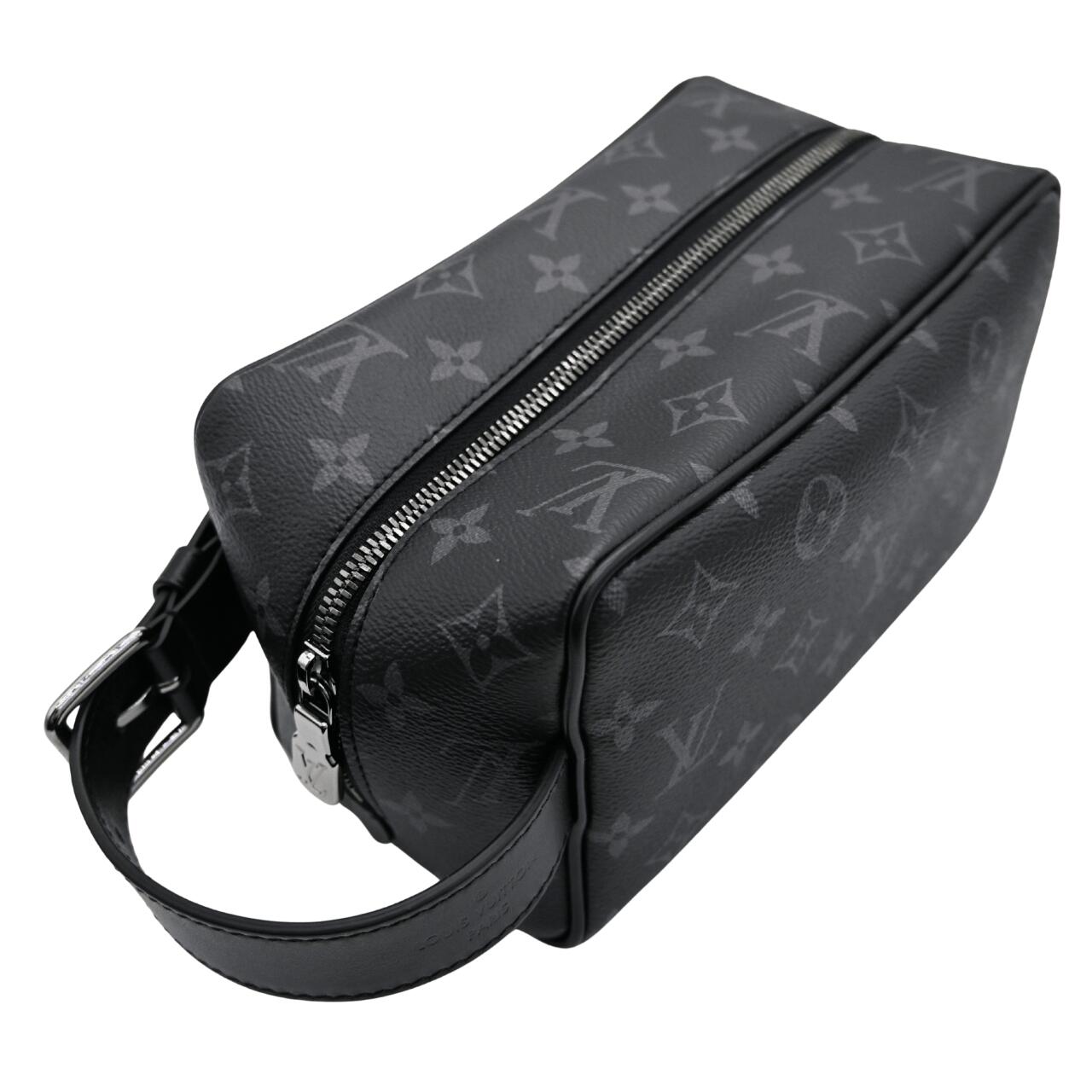 【極美品 】LOUIS VUITTON ルイヴィトン ロッカー・ドップキット モノグラム エクリプス ポーチ セカンドバッグ ハンドバッグ ブラック系 M83113 (23100)中古】のサムネイル