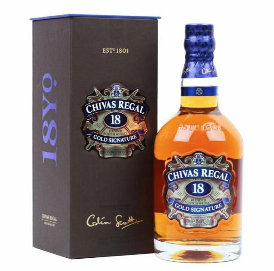 CHIVAS REGAL　シーバスリーガル 18年 700ml 40%洋酒 ウイスキー お酒 酒 ギフト プレゼント 飲み比べ 内祝い 誕生日 男性 女性 お歳暮 御歳暮 お祝い記念日