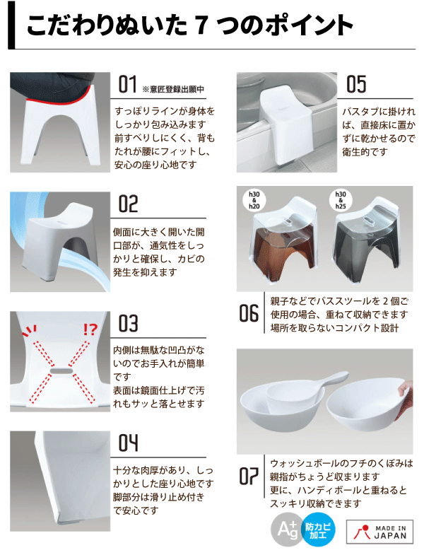 ＼今ならレビューで1000円クーポン!／ 【●日本製】シンカテック ヒューバス バススツールh30 HU-Br ブルー