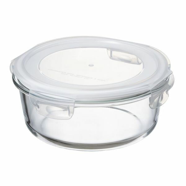 デリッシュ・ライフ耐熱ガラス保存容器 丸型1300ml イシガキ