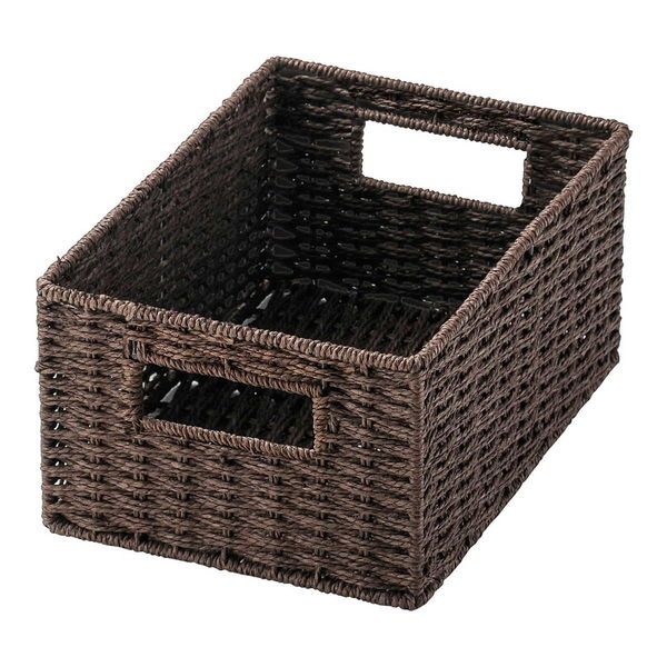 ペーパーバスケットクォータータイプ ダークブラウン ちどり産業 収納 インテリア かご カゴ バスケット