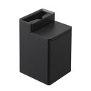 \今ならレビューで1000円クーポン!/ 【ポイント5倍】tower クリーナーシート収納付きトイレワイパースタンド タワー ブラック 山崎実業