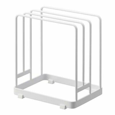 ＼今ならレビューで1000円クーポン!／ 【ポイント5倍】tower 丸いまな板が置ける まな板スタンド タワー ホワイト 山崎実業